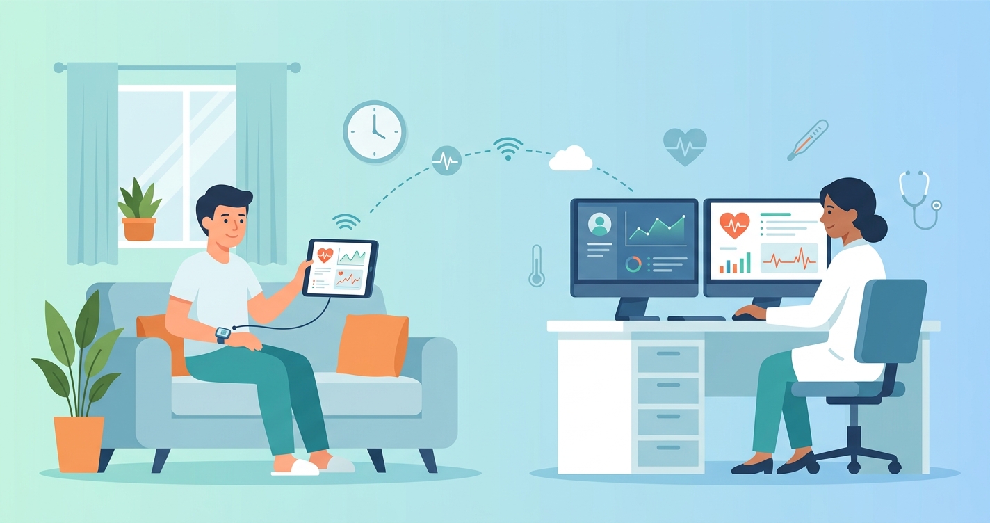 How can my hospital keep an eye on me after I go home?